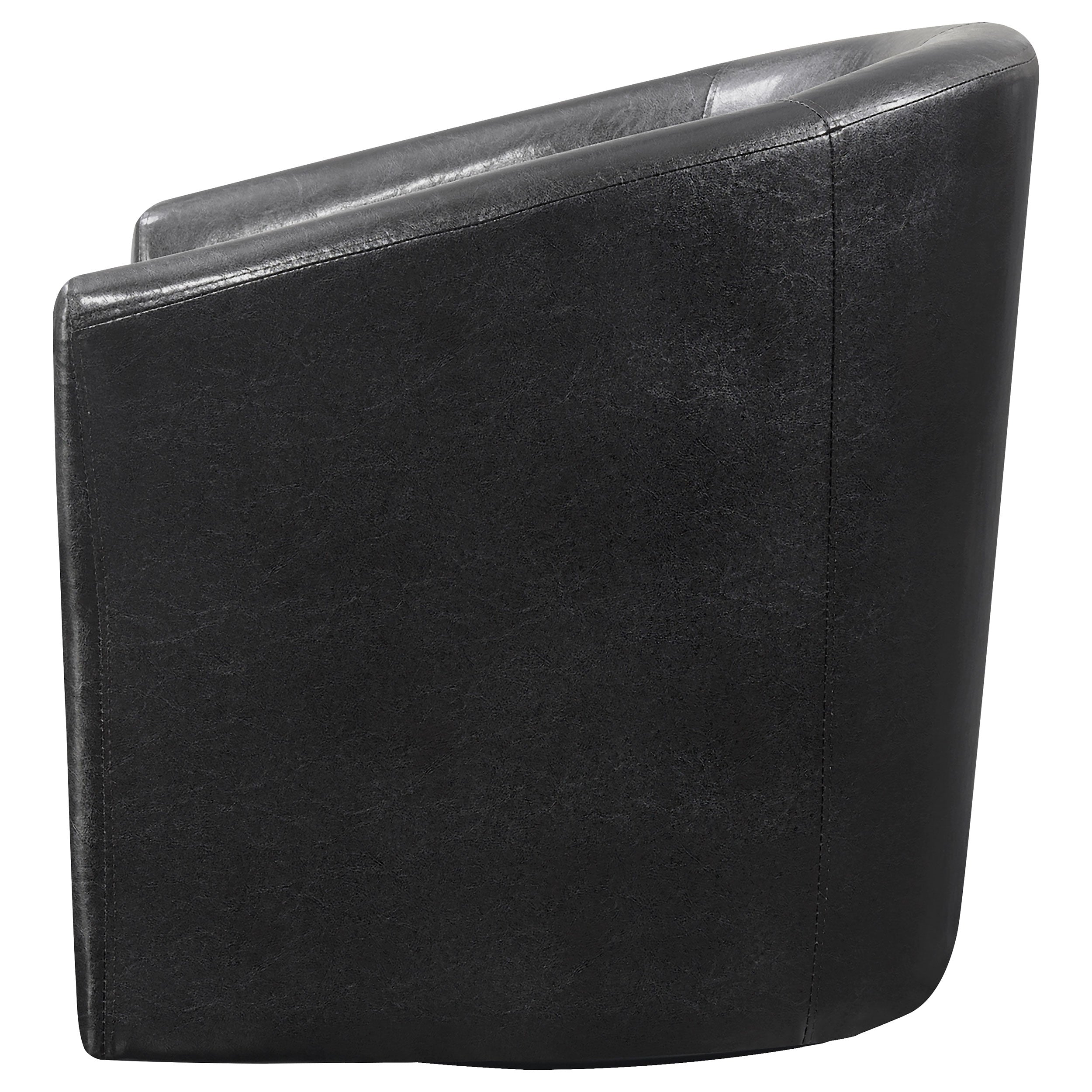 Turner Upholstered Barrel Back Swivel Chair Champagne