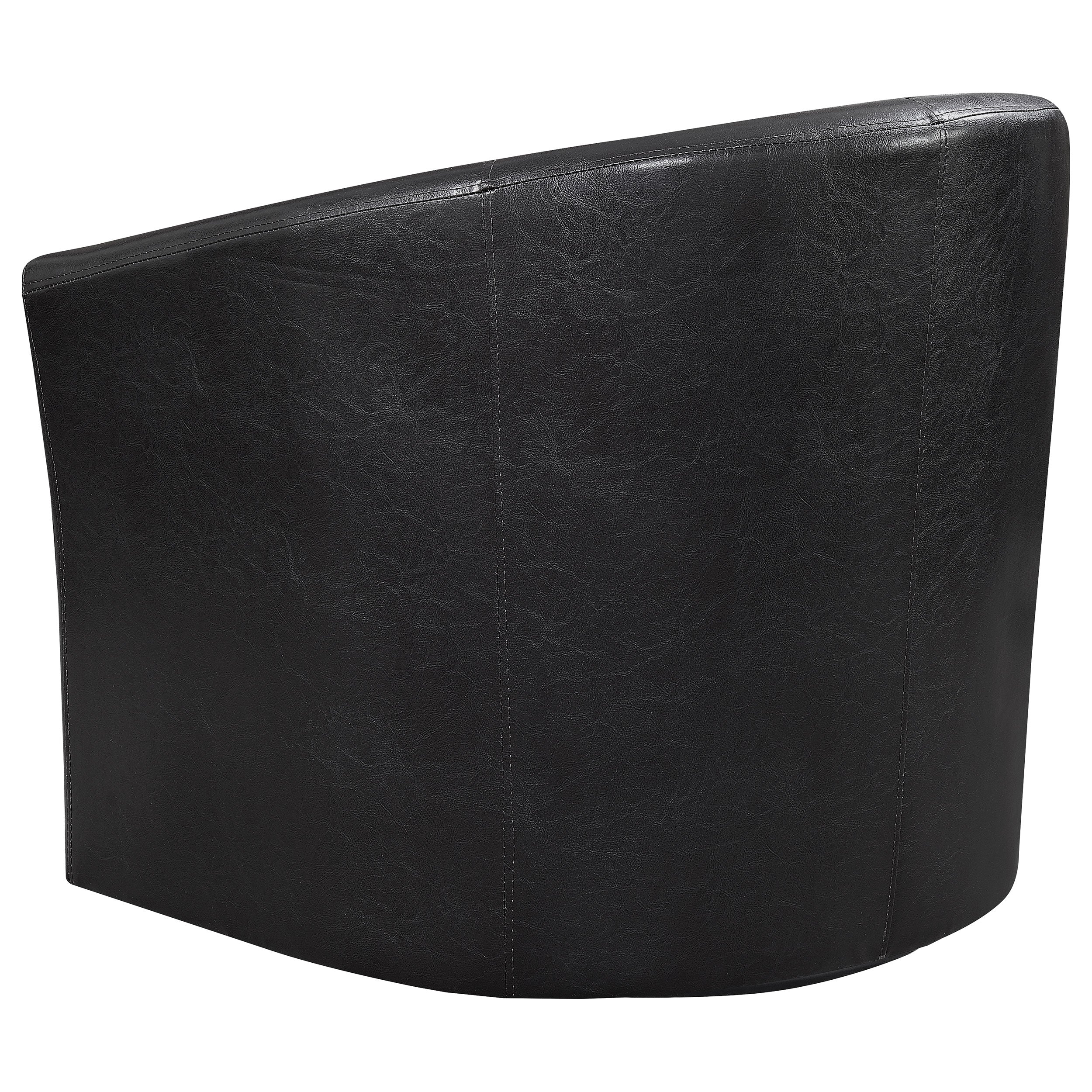 Turner Upholstered Barrel Back Swivel Chair Champagne