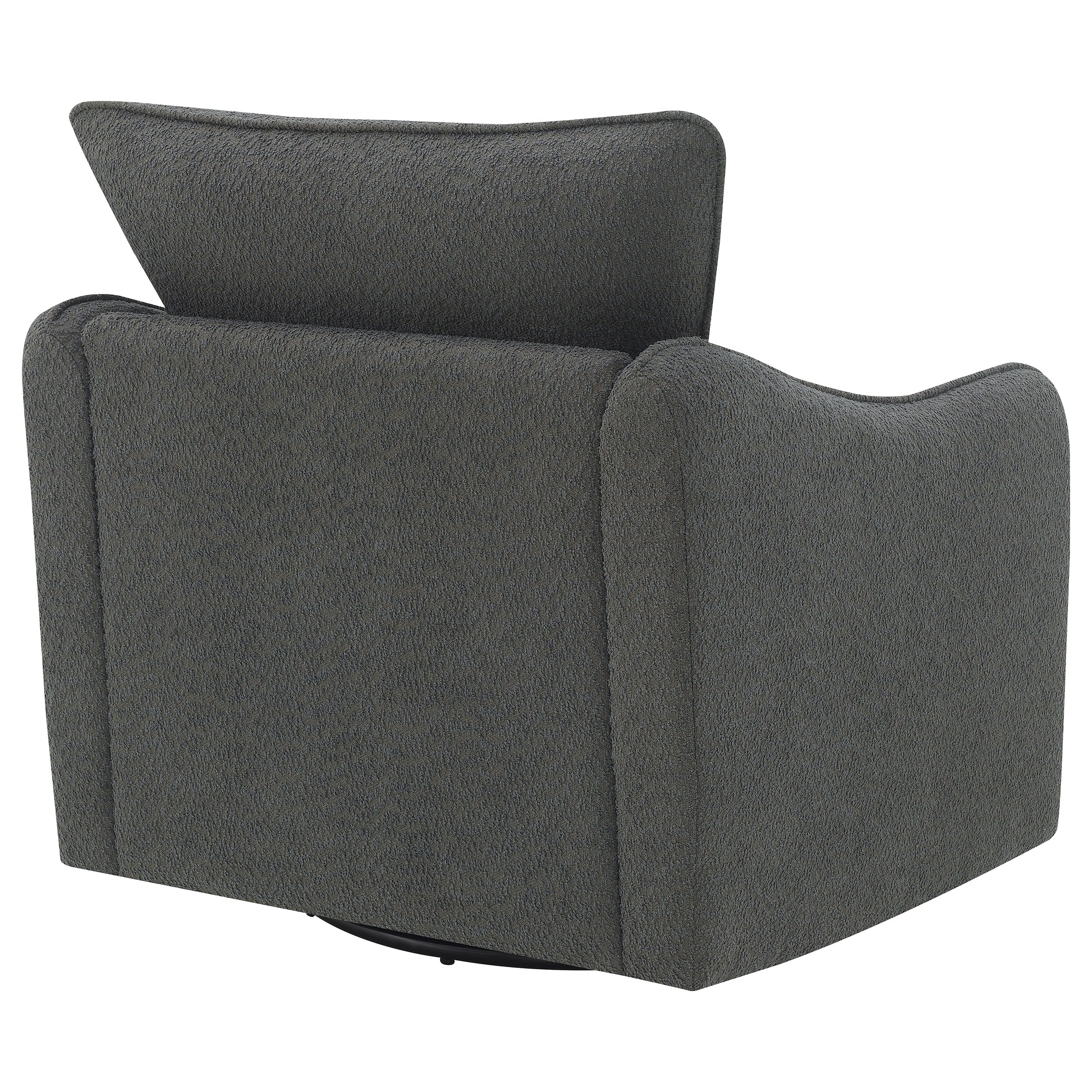 Madia Upholstered Sloped Arm Swivel Glider Chair Vanilla