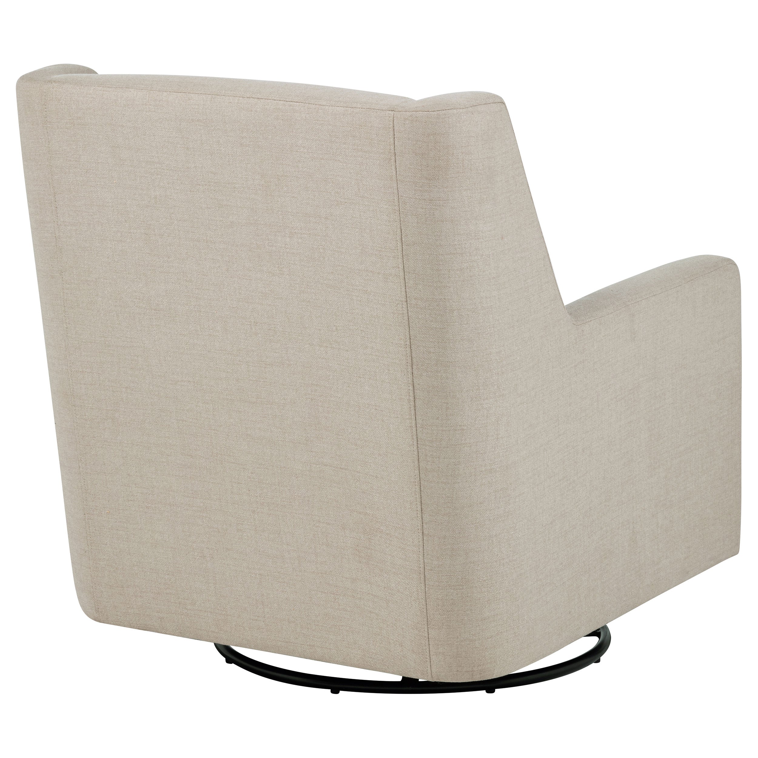 Sorrel Fabric Upholstered Swivel Glider Arm Chair Latte