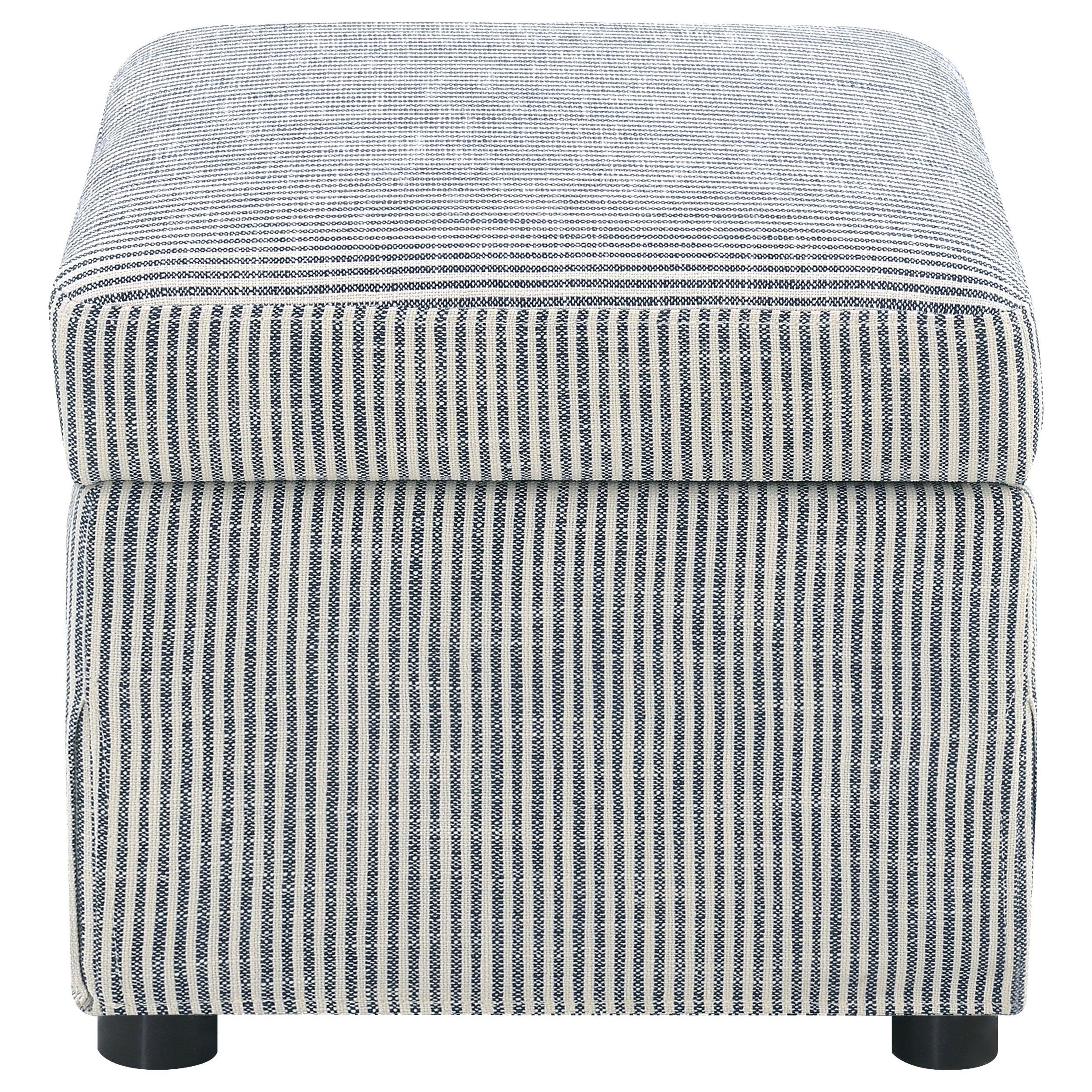 Winter Upholstered Hydraulic Lift Top Storage Ottoman Beige