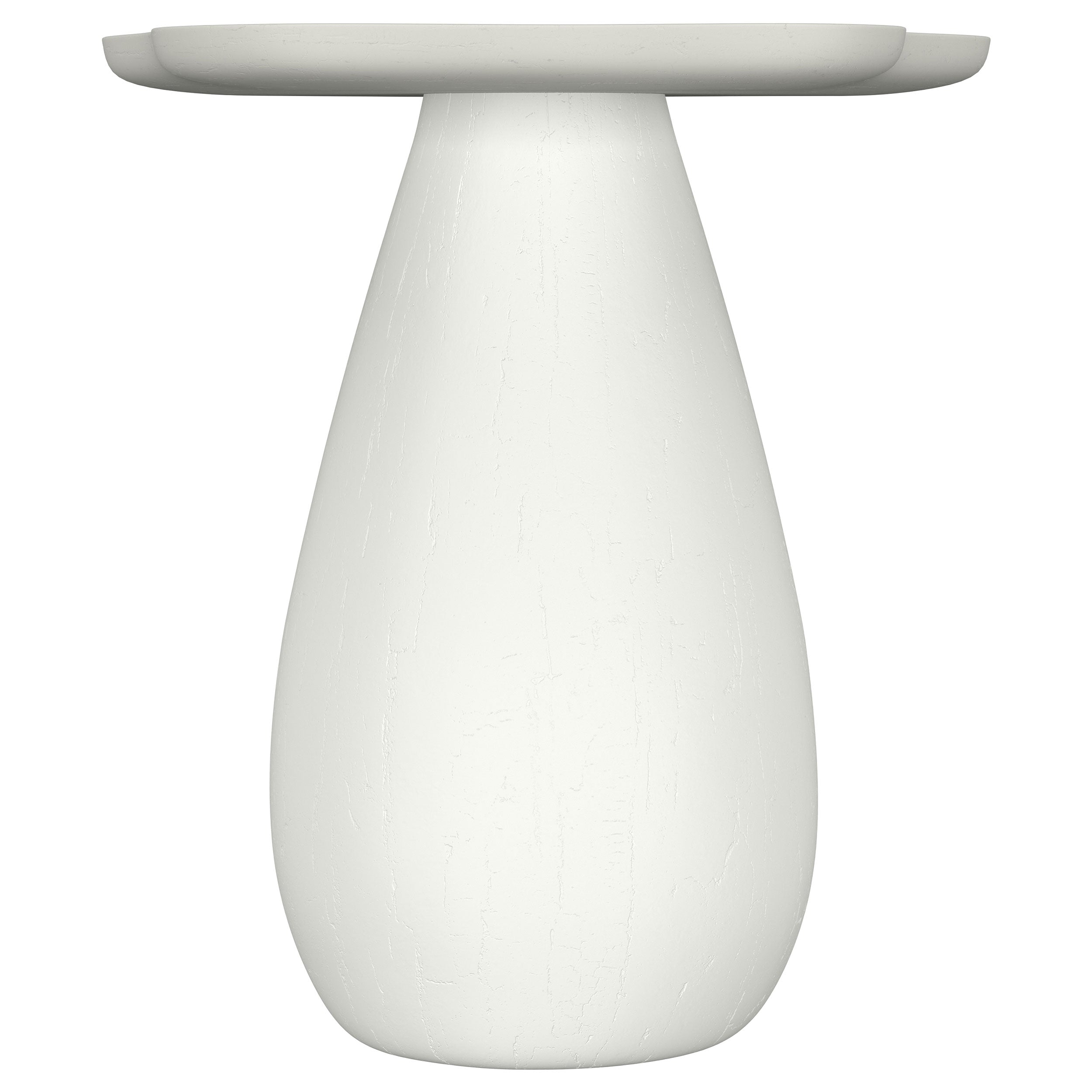 Perth 17-inch Side Table with Cloud-Shaped Top Off White