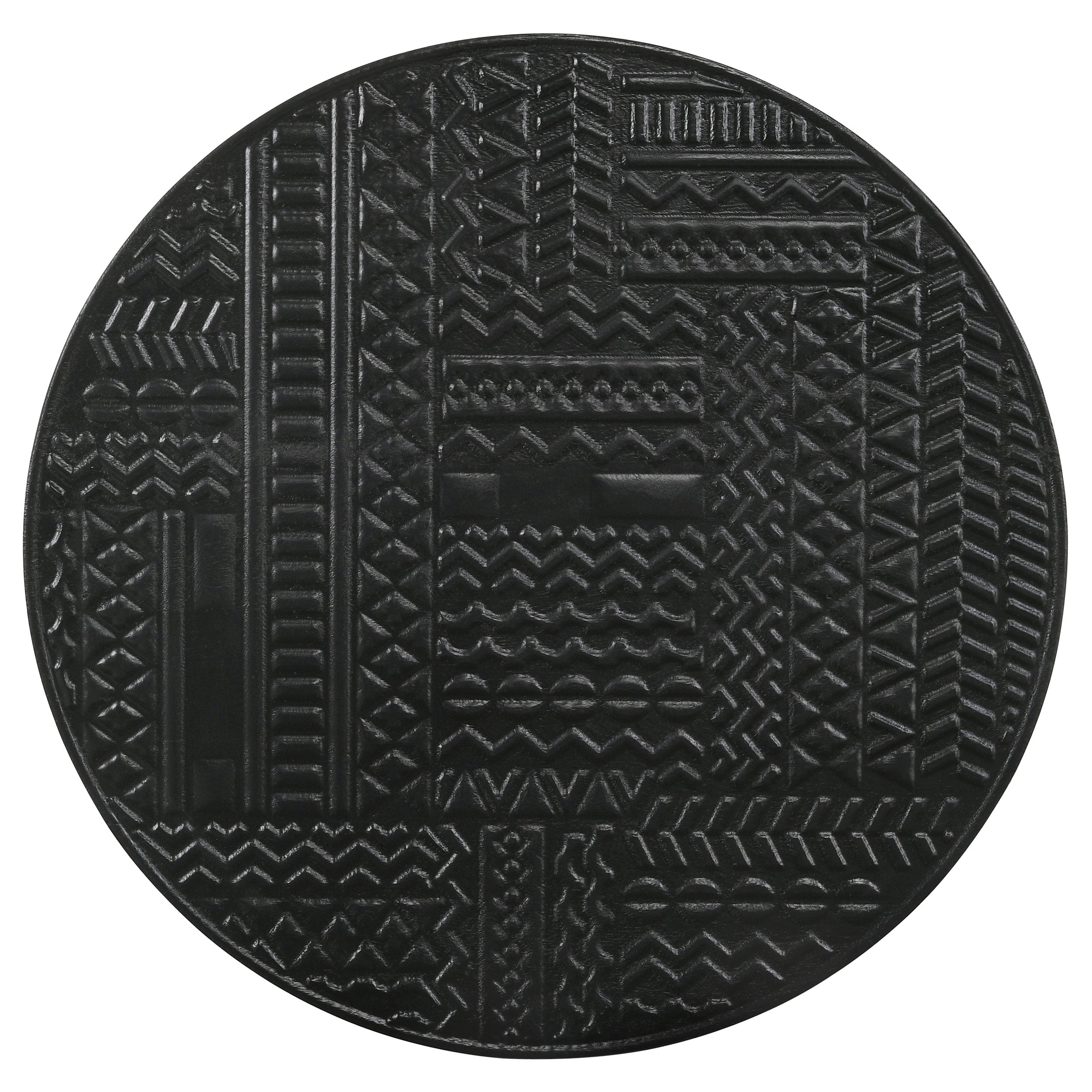 Loannis Round Mango Wood Nesting Table Matte Black