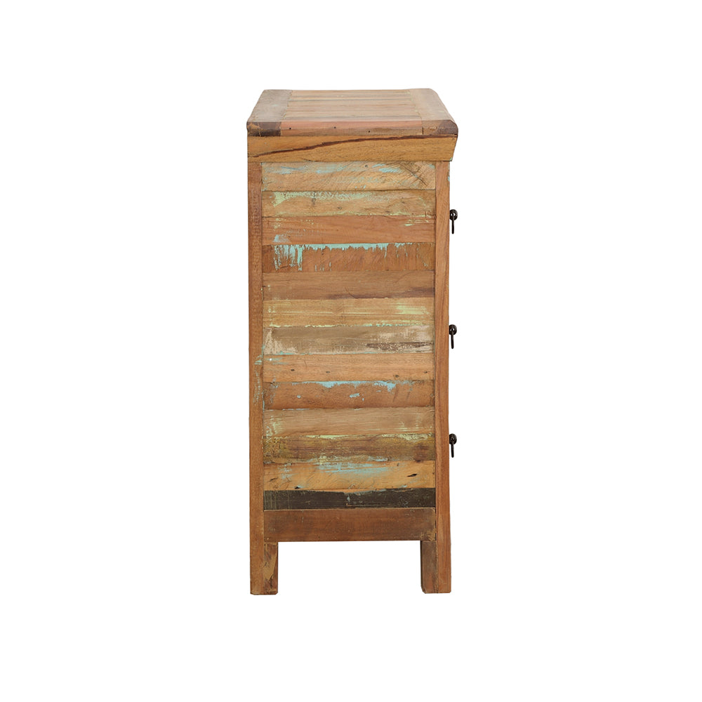 Harper 3-door Solid Reclaimed Wood Accent Cabinet Brown