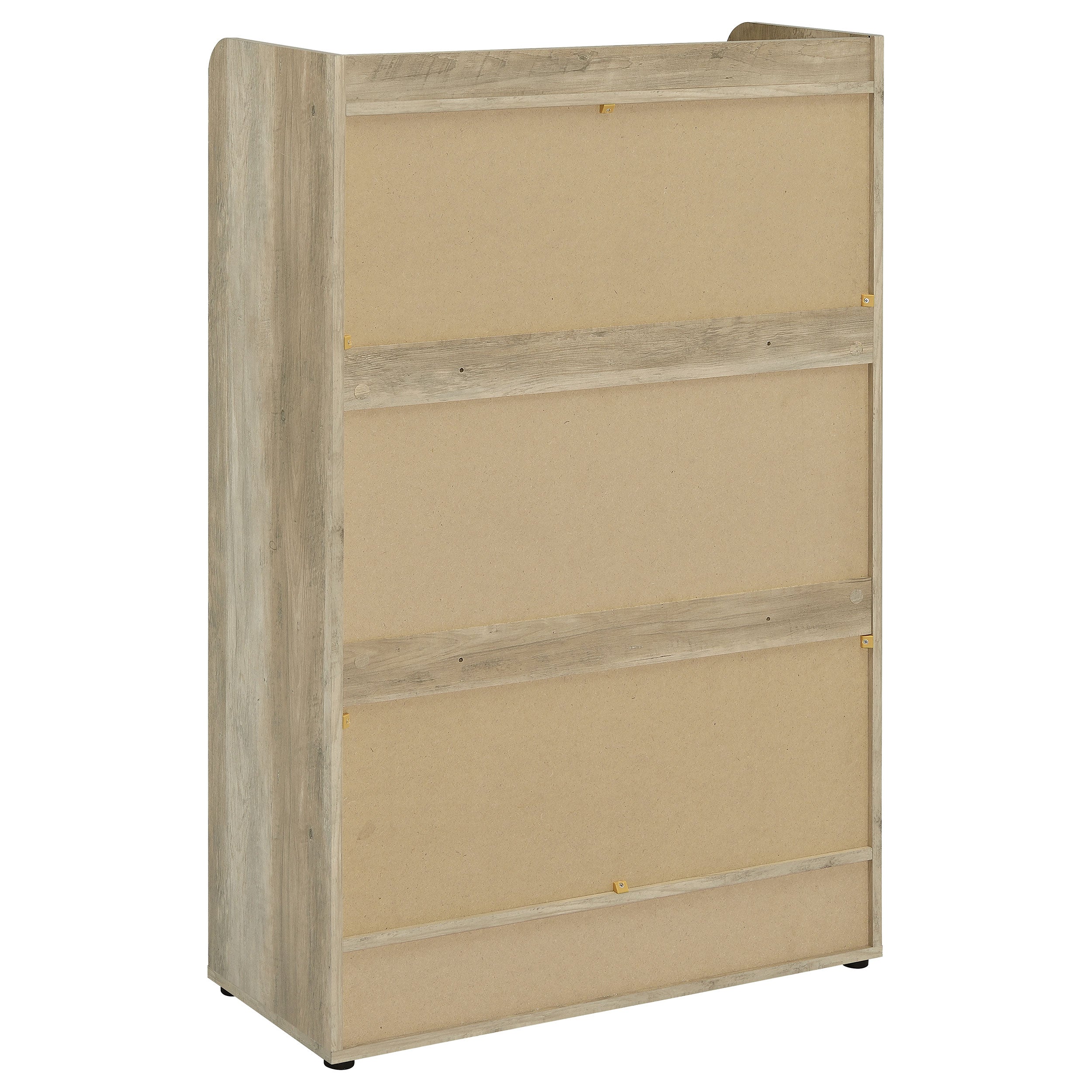 Denia 3-tier Engineered Wood Shoe Cabinet Grey