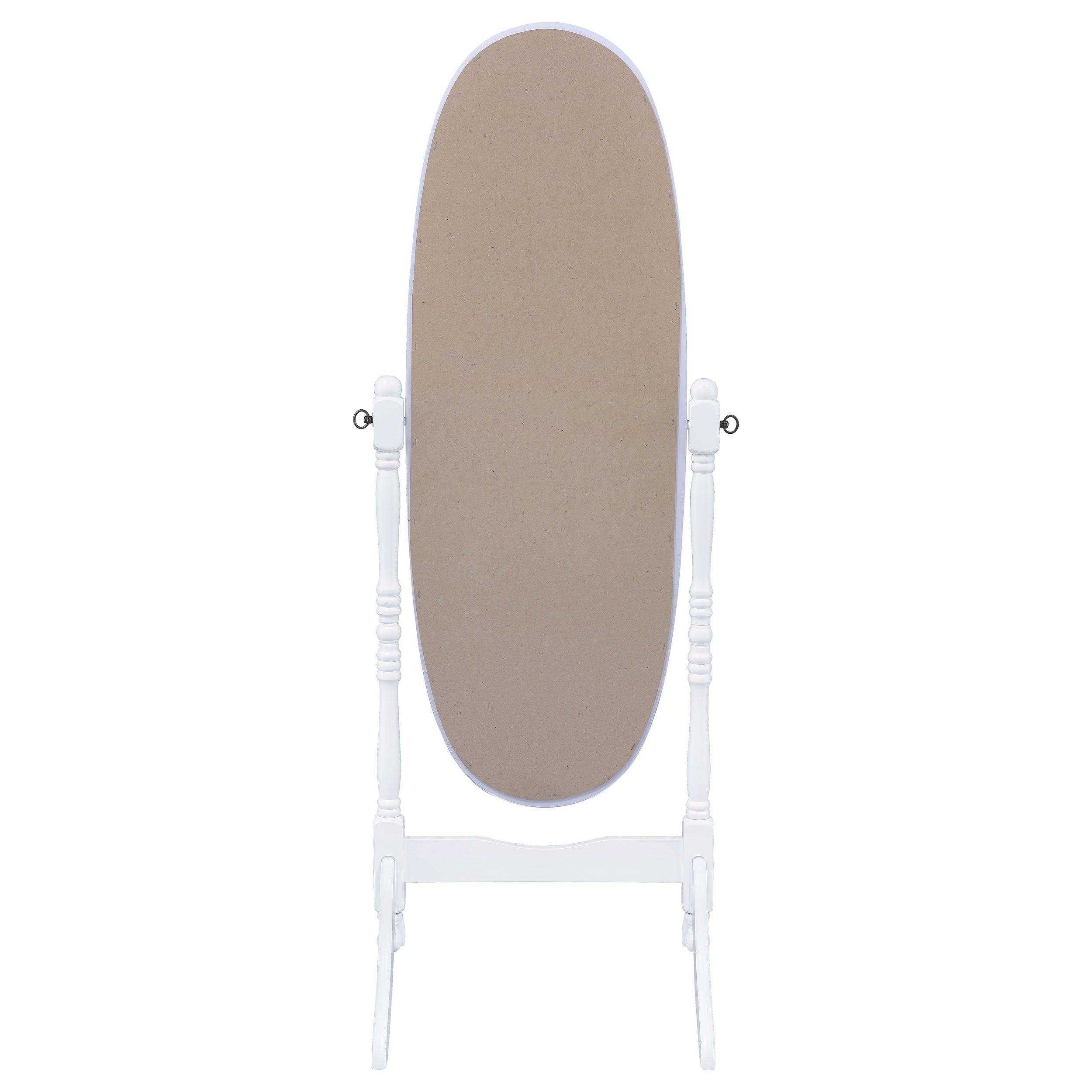 Foyet Wood Adjustable Length Cheval Mirror Black