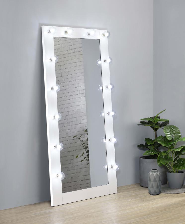 Zayan 32 x 71 Inch Floor Mirror LED ing Gloss