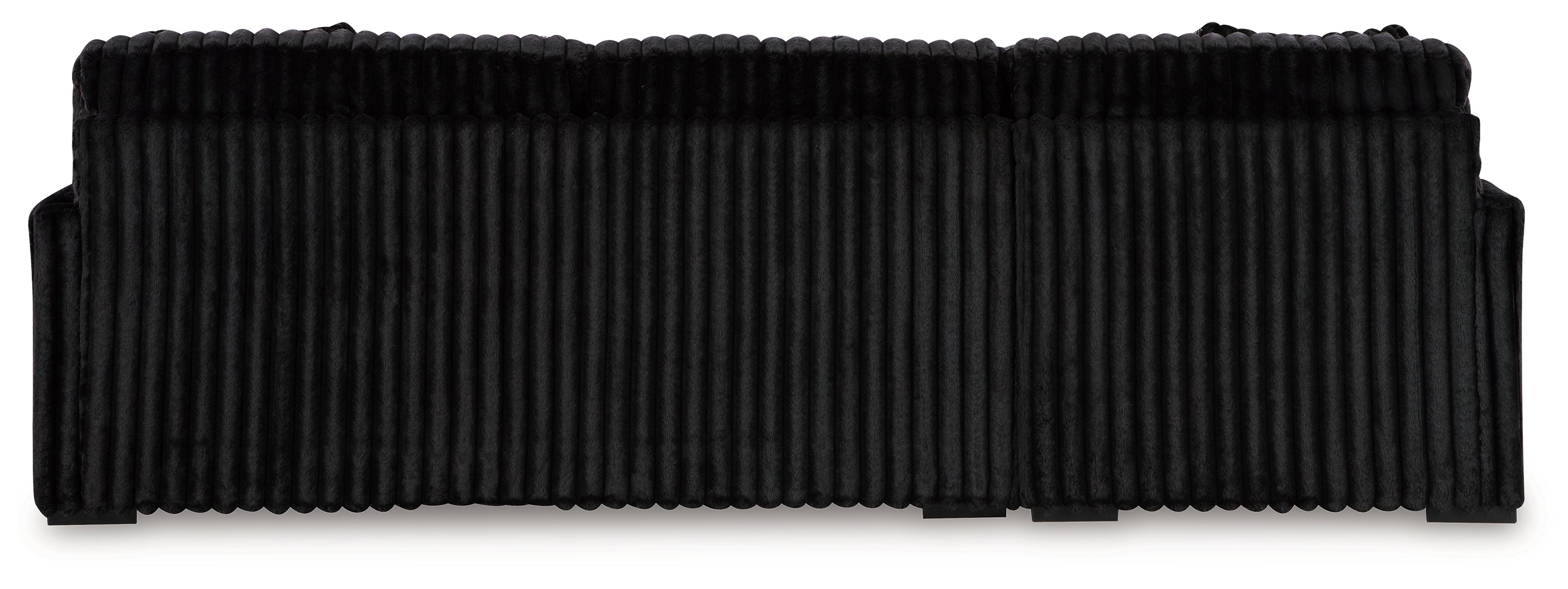 Midnight-Madness 2-Piece black Sectional Sofa with Chaise