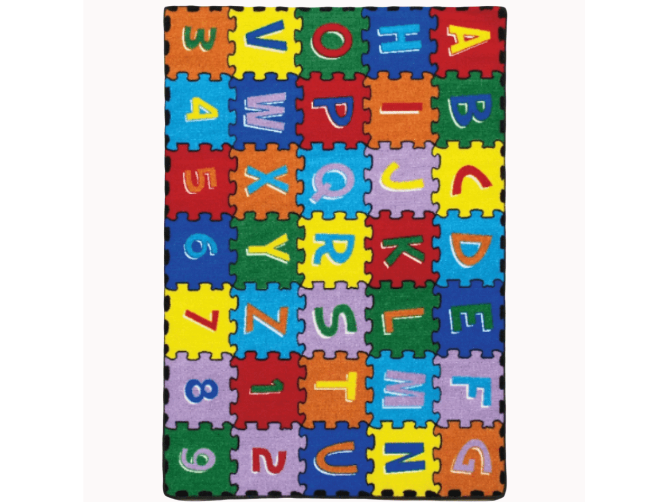 Abbey Alphabet/Multi 5' X 7' Area Rug