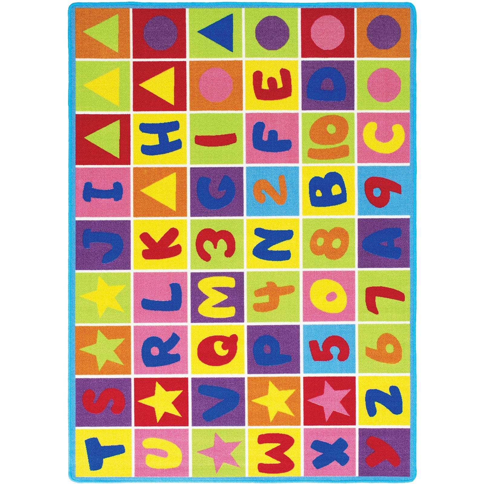 Abbey Alphabet/Multi 5'X7' Area Rug