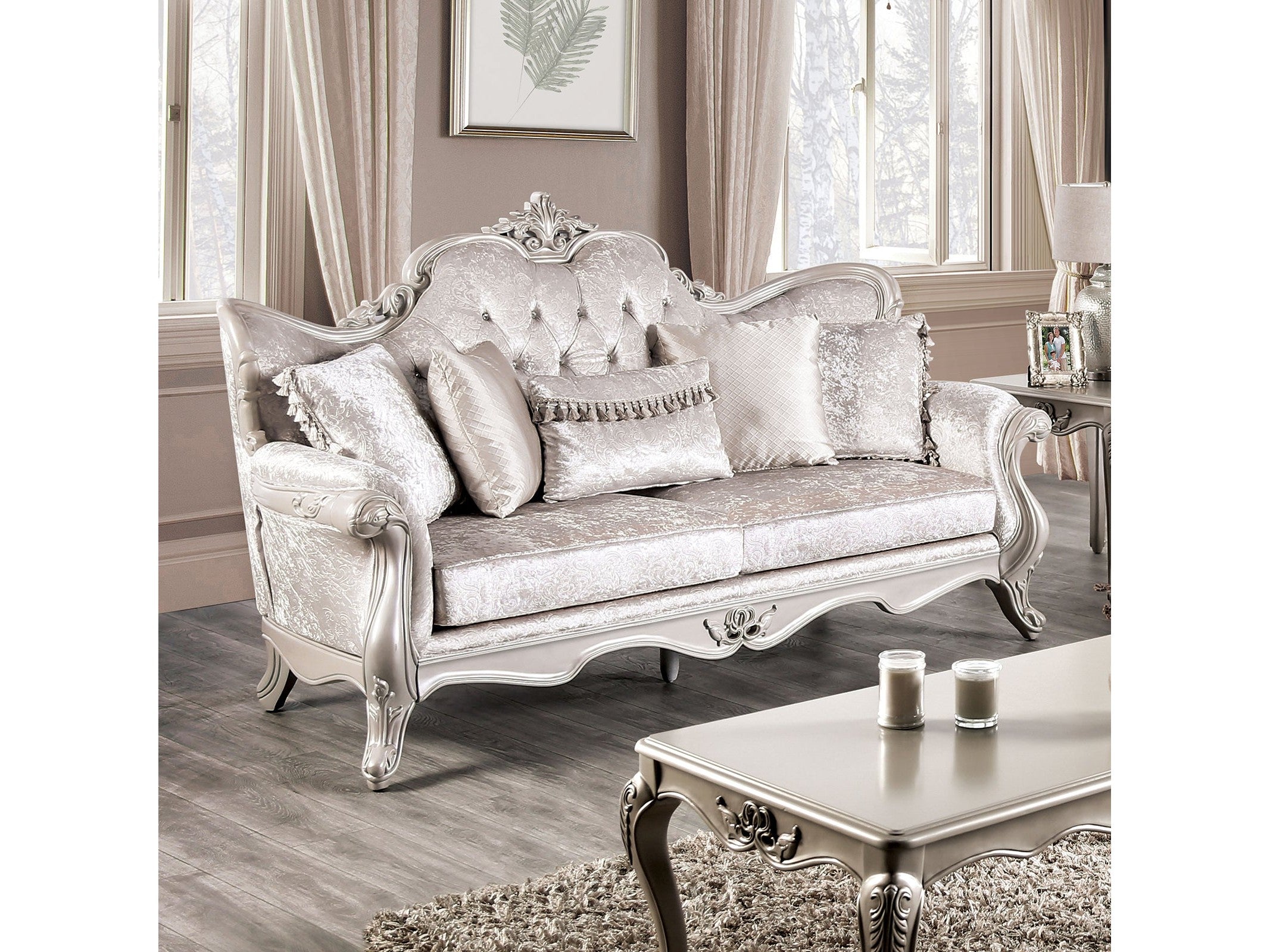 Acapulco Off-White Sofa & Loveseat