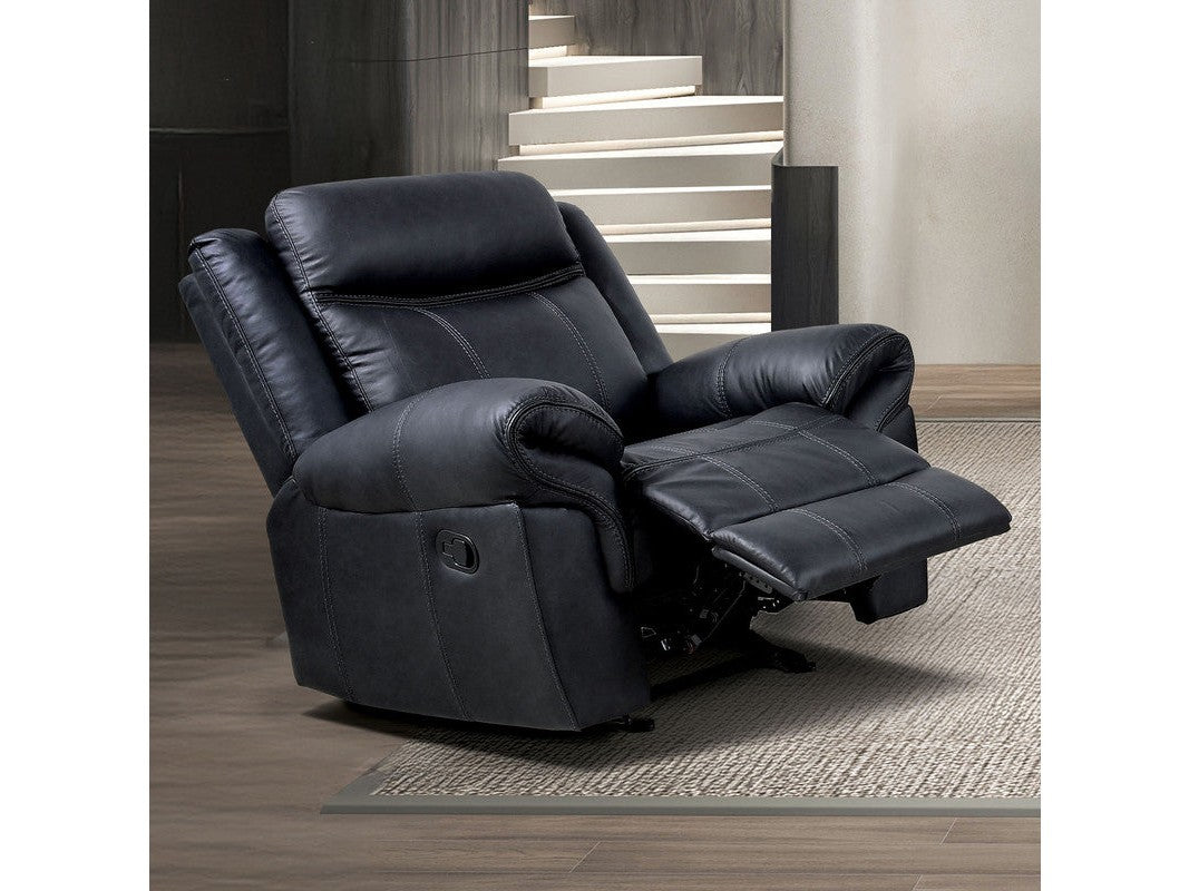 Agata Black Glider Recliner