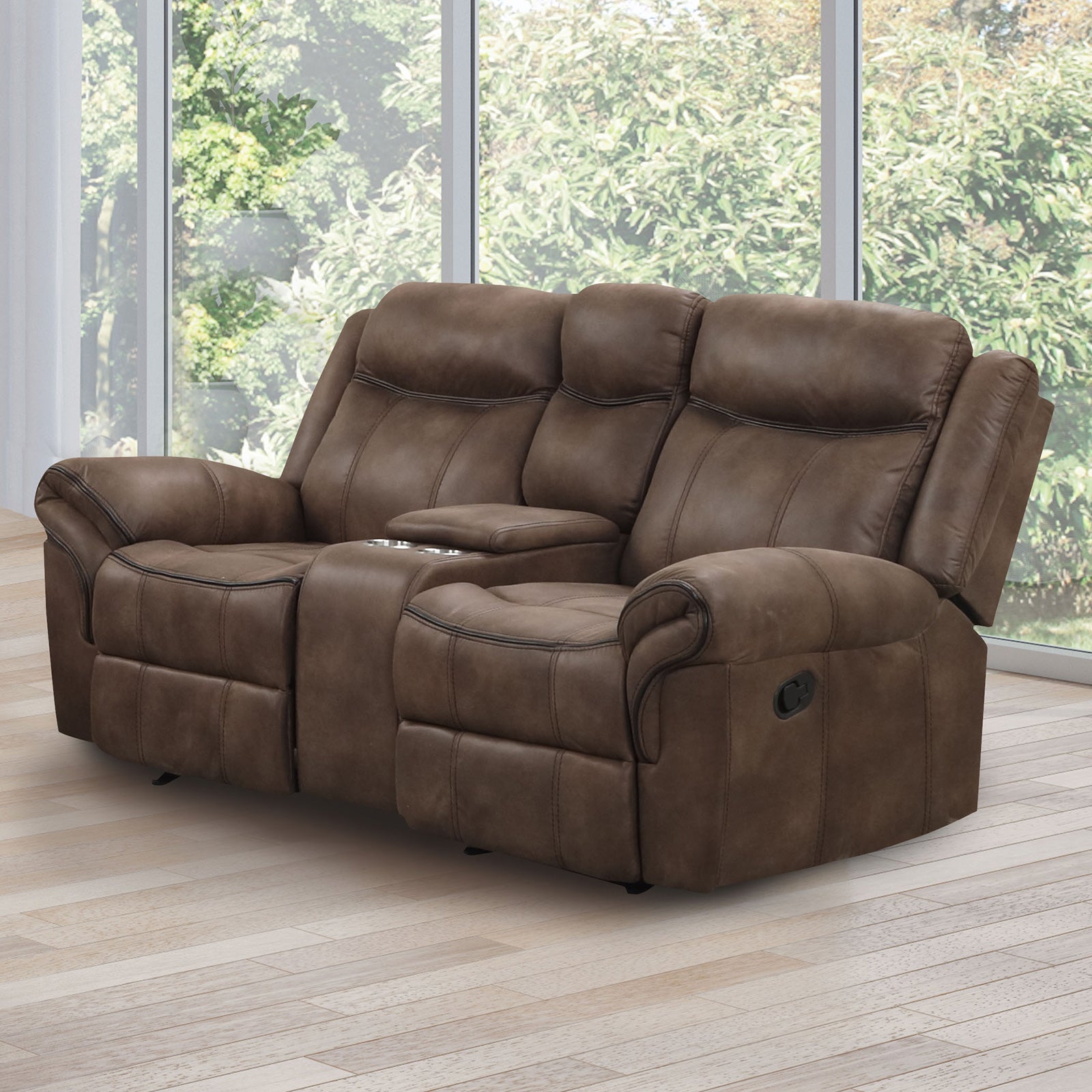 Agata Brown Sofa & Loveseat