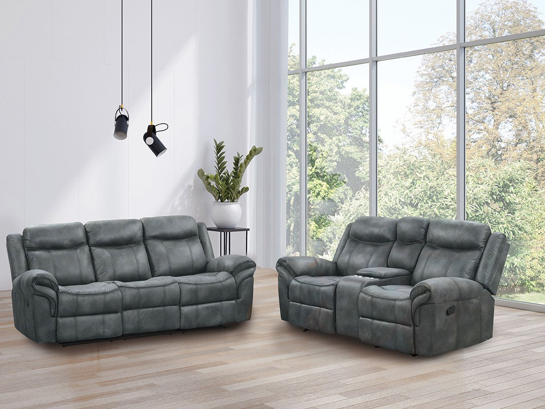 Agata Dark Gray 2 Pc. Living Room Set