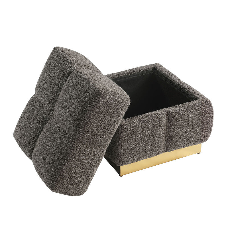 Aileen Charcoal Storage Stool