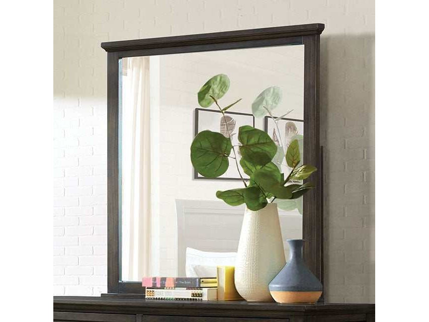 Alaina Walnut 5mm Beveled Mirror