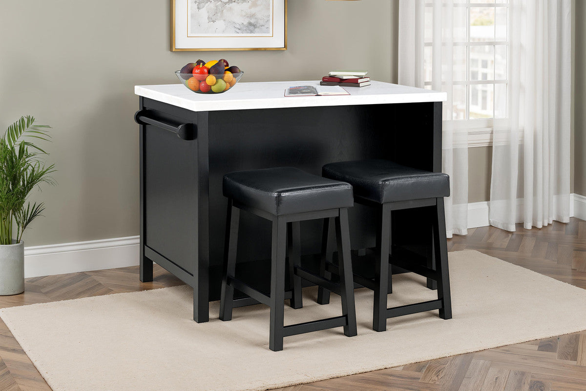 Albergo Black 3 Pc. Bar Table Set