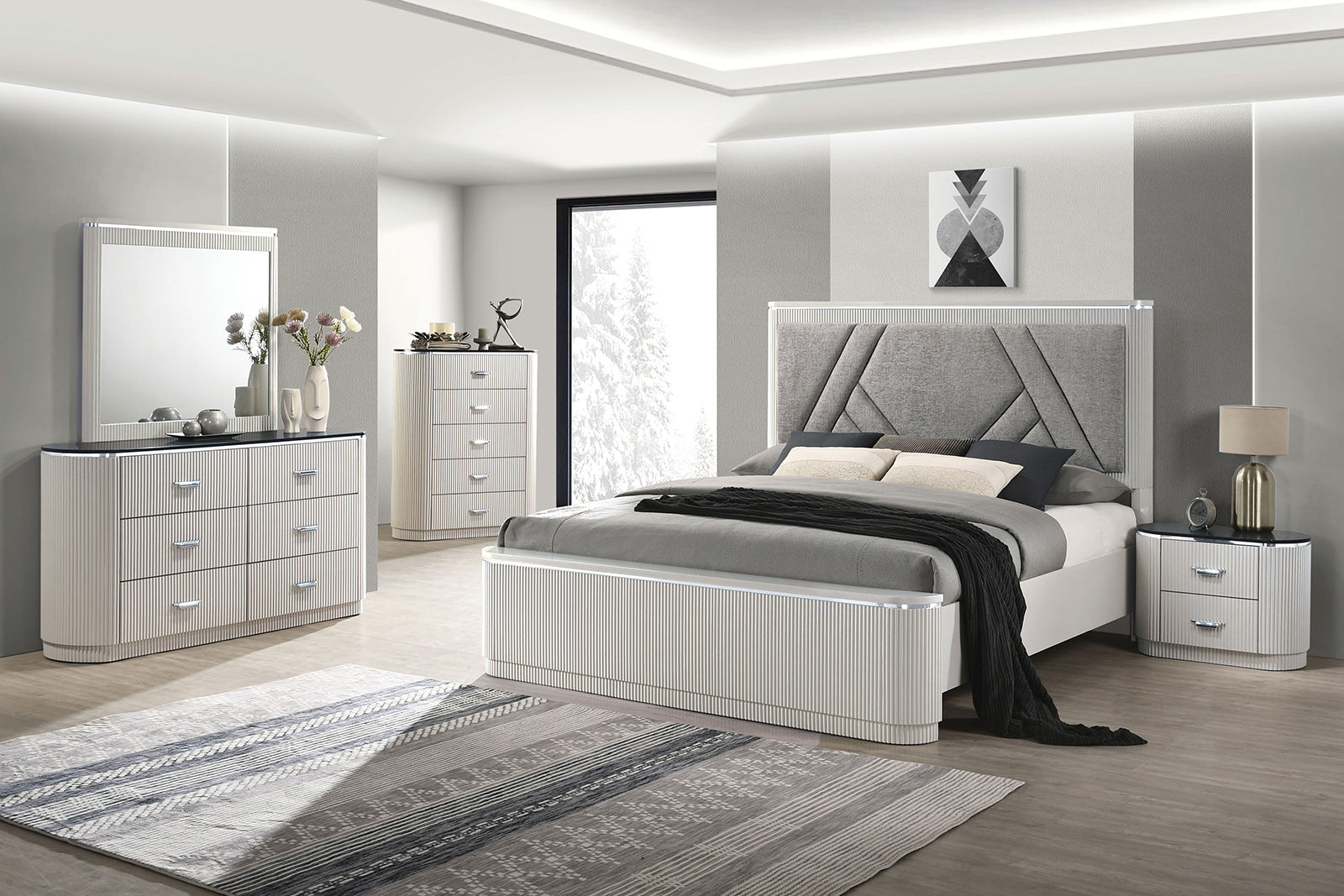 Aldgate Light Gray Eastern King Bed