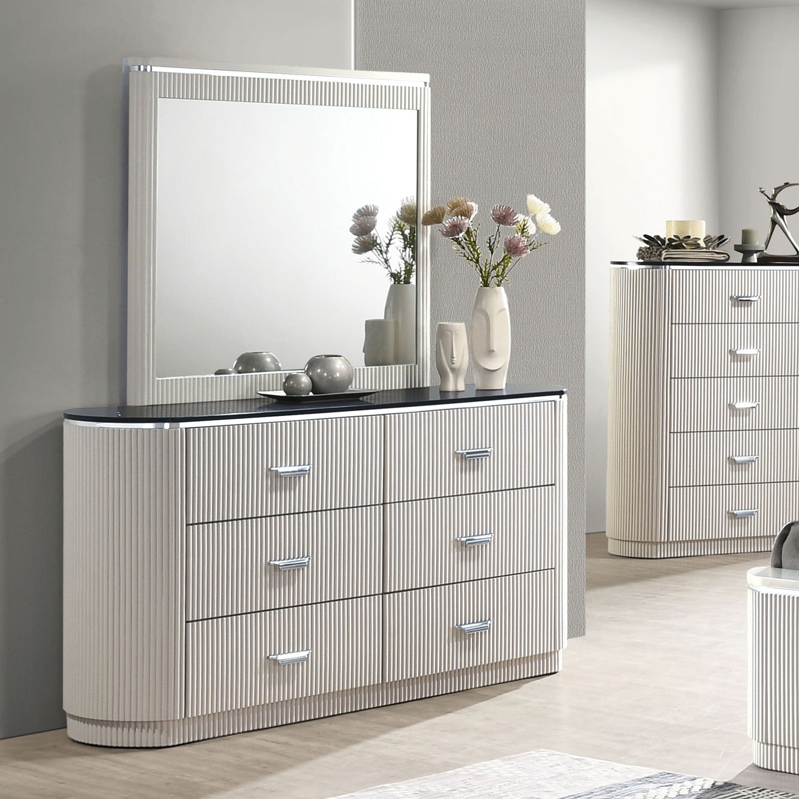 Aldgate Light Gray Mirror