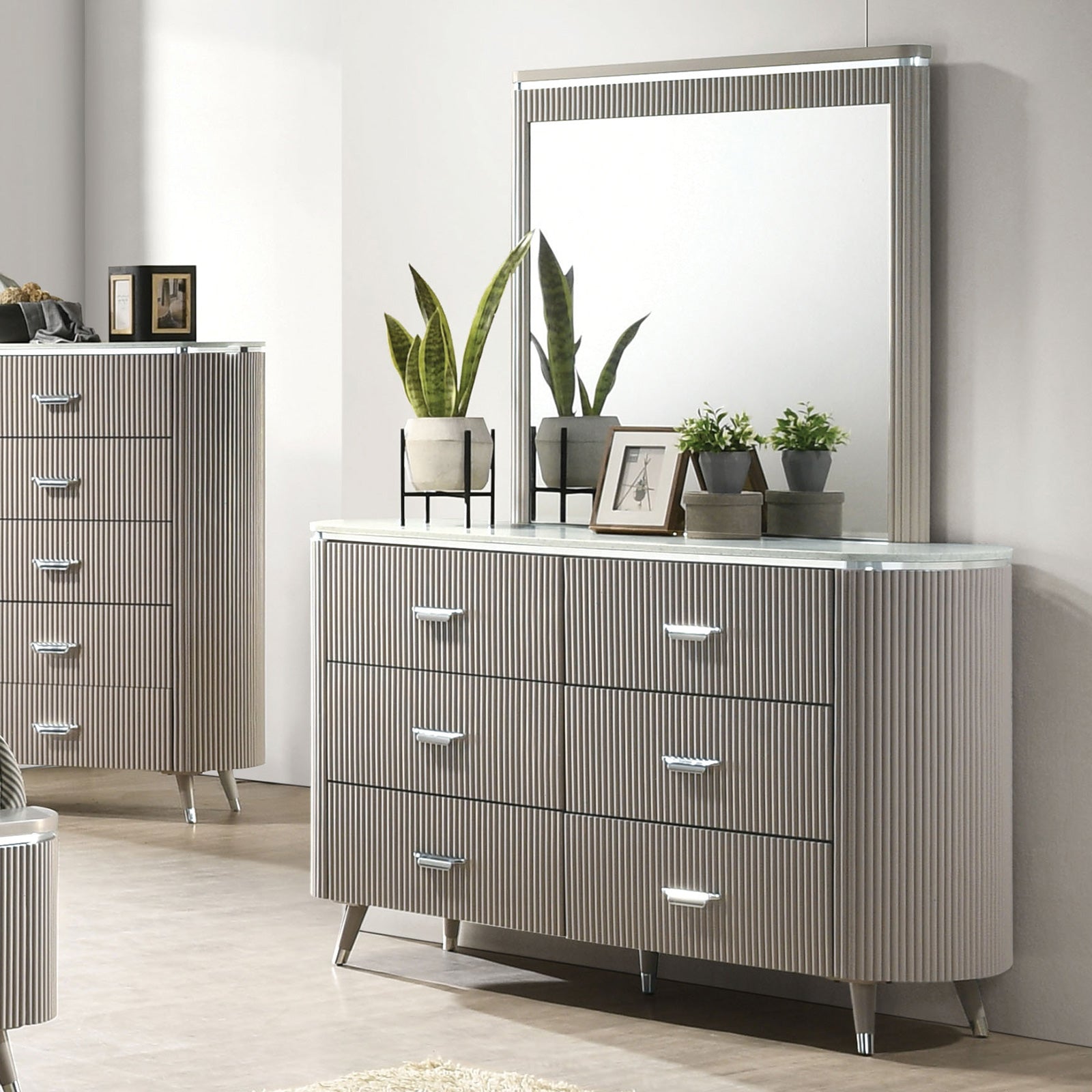 Aldridge Light Gray Mirror