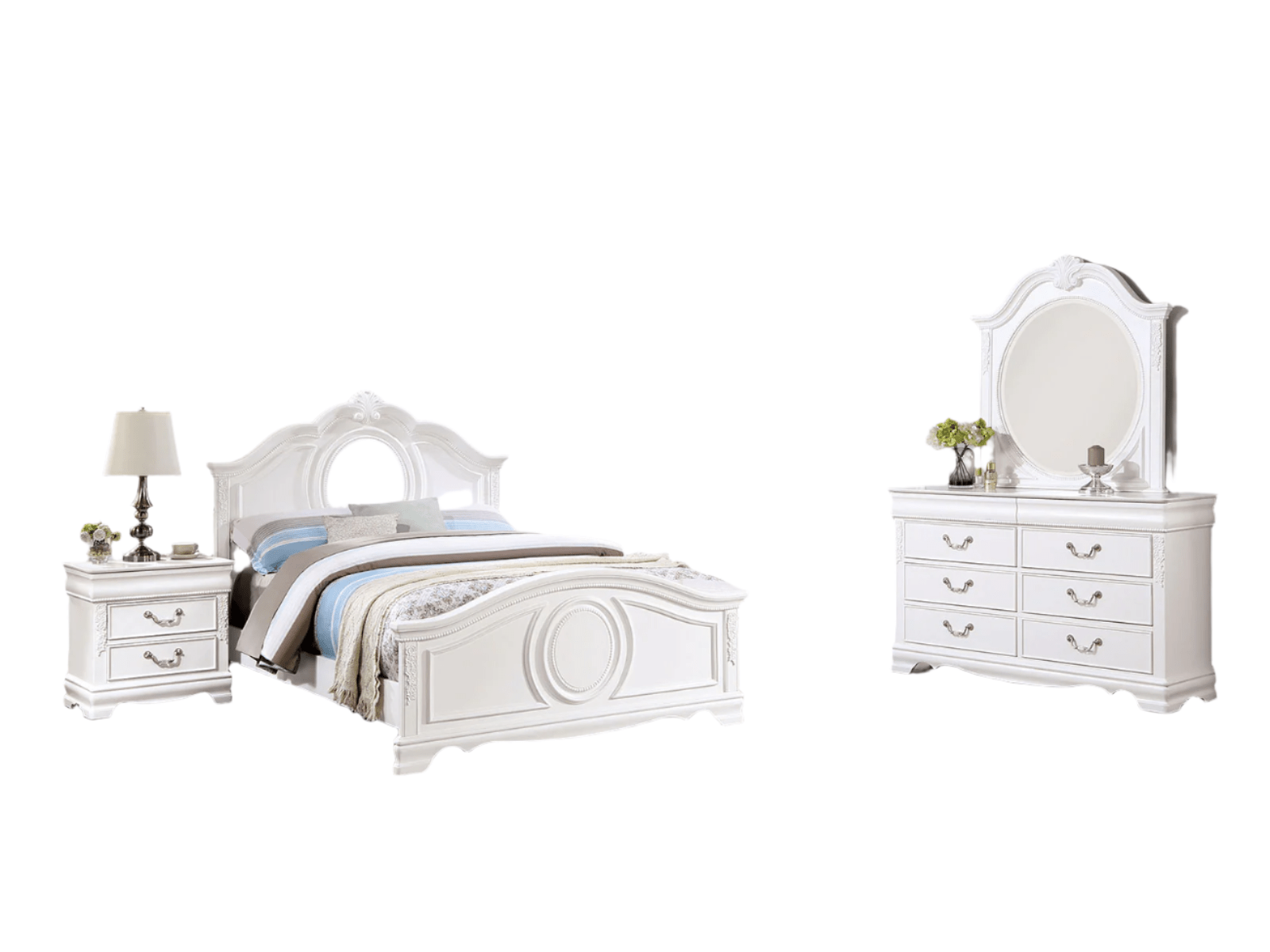 Alecia White 4 Pc. Twin Bedroom Set