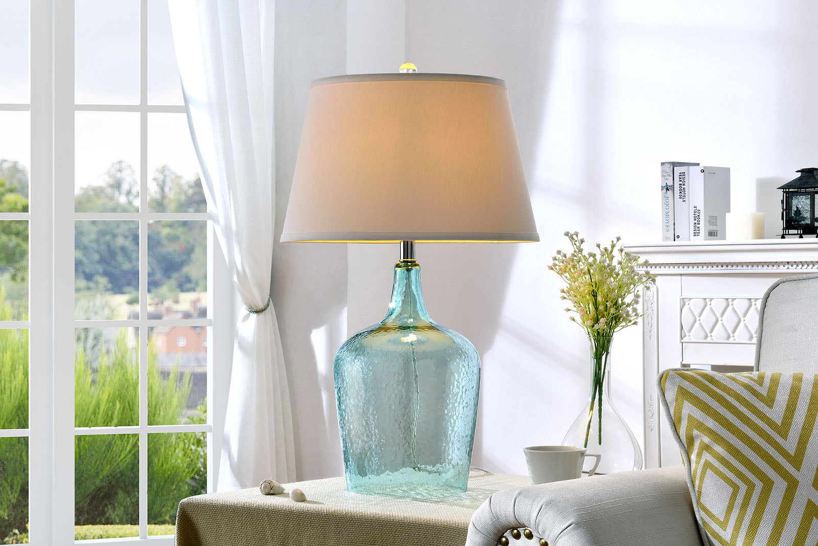 Alex Blue Table Lamp