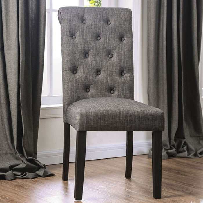 Alfred Antique Black & Gray Side Chair (Set of 2)