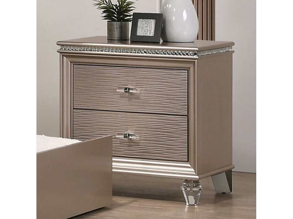 Allie Rose Gold Nightstand