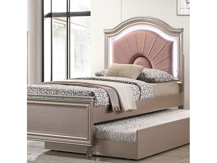 Allie Rose Gold Twin Bed