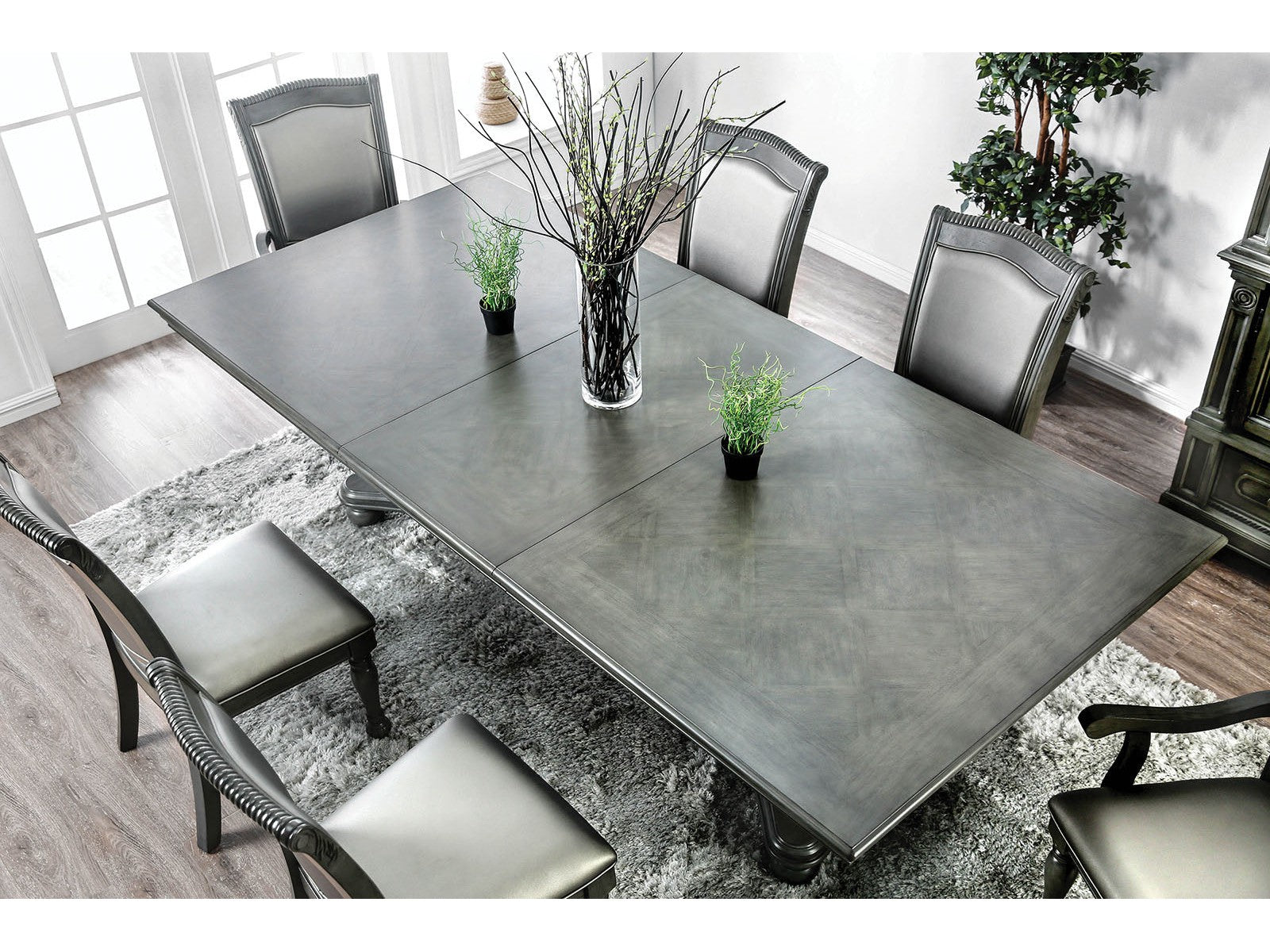 Alpena Gray 9 Pc. Dining Room Set