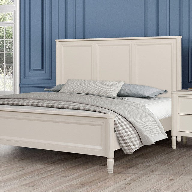Altamira White Eastern King Bed