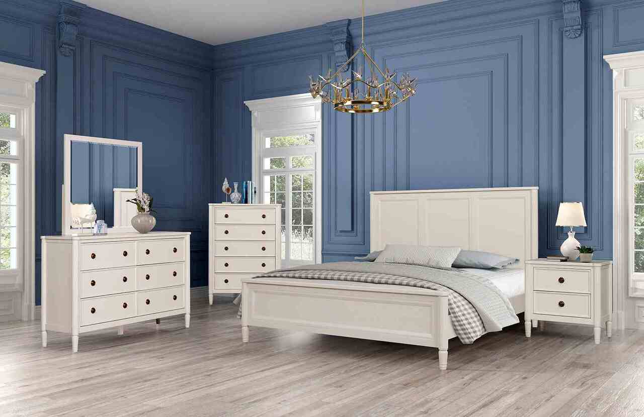 Altamira White Queen Bed