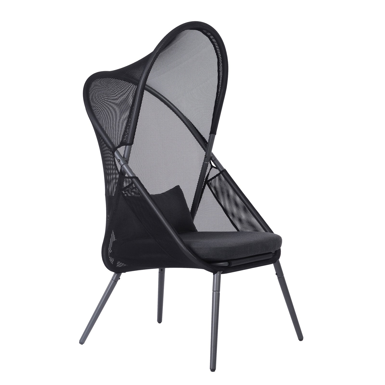 Alverta Black Outdoor Chair