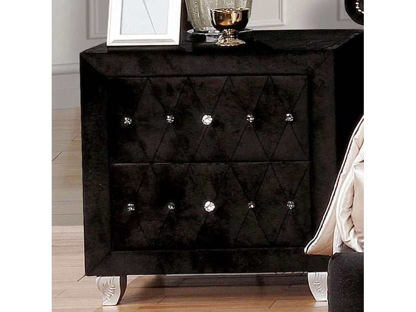 Alzire Black Nightstand