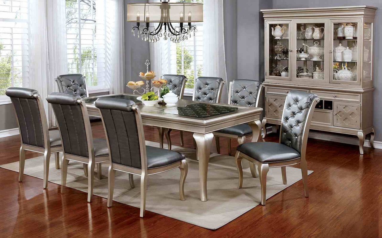 Amina Champagne Hutch & Buffet