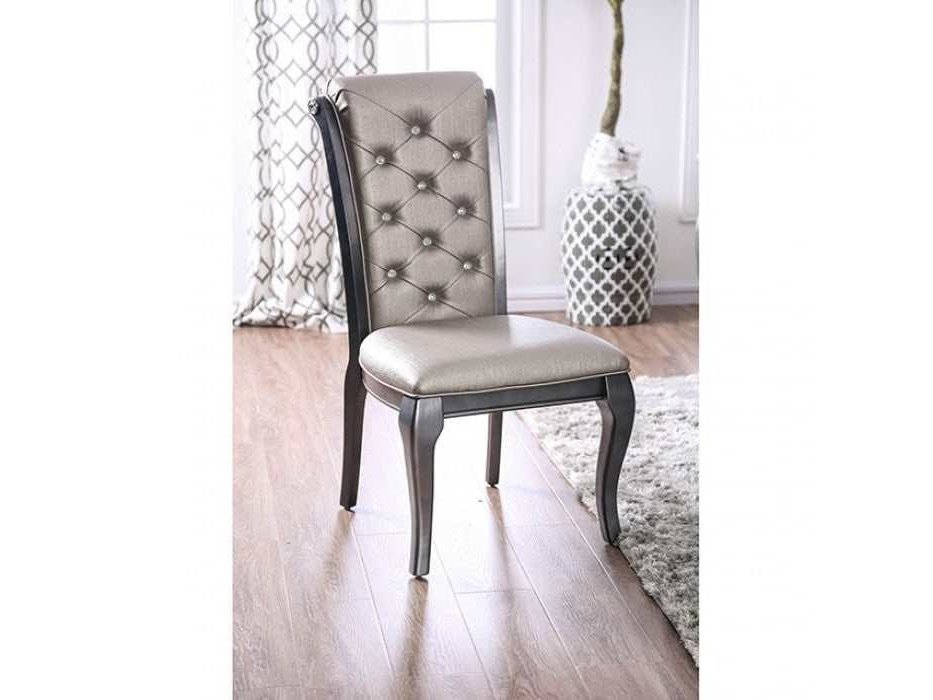 Amina Gray Dining Side Chair (Set of 2)