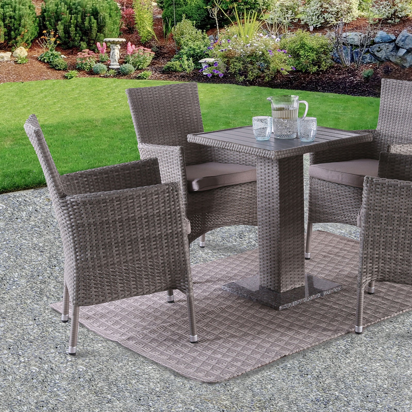 Aminta Gray 5 Pc. Patio Dining Set