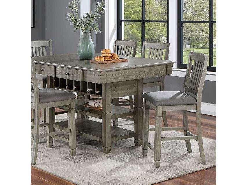 Anaya Gray Counter Height Table