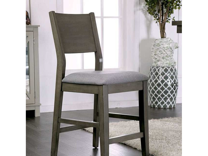 Anton Gray/Light Gray Counter Height Chair (Set of 2)