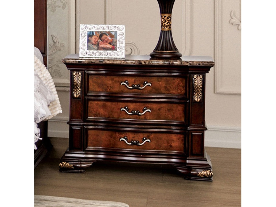 Aquilina Cherry/Oak Nightstand