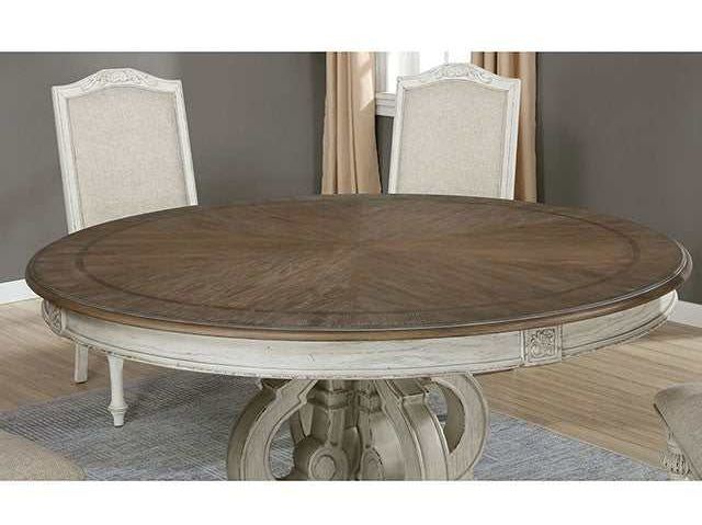 Arcadia Antique White/Ivory Round Table