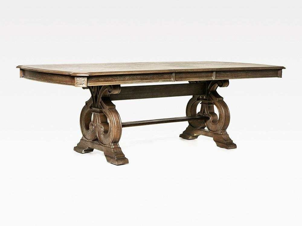 Arcadia Rustic Brown Dining Table w/ 18" Leaf