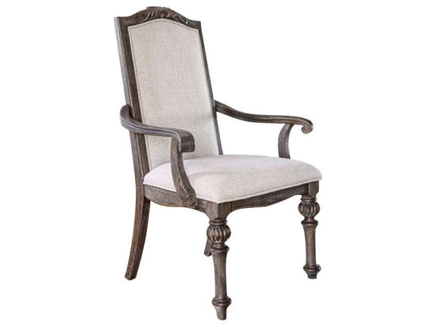 Arcadia Rustic Brown & Ivory Armchair (Set of 2)