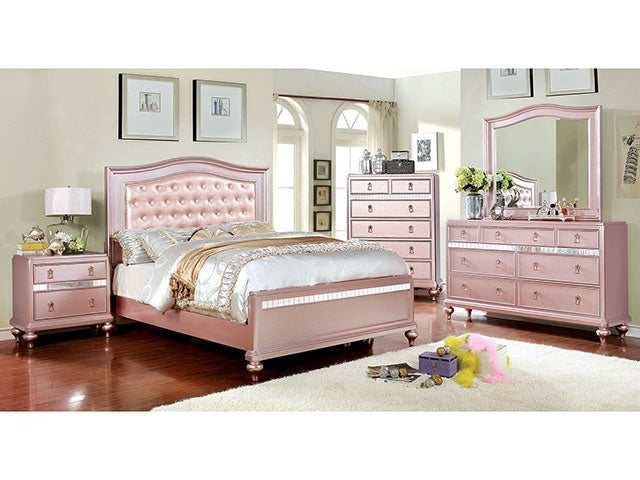 Ariston Rose Gold Queen Bed