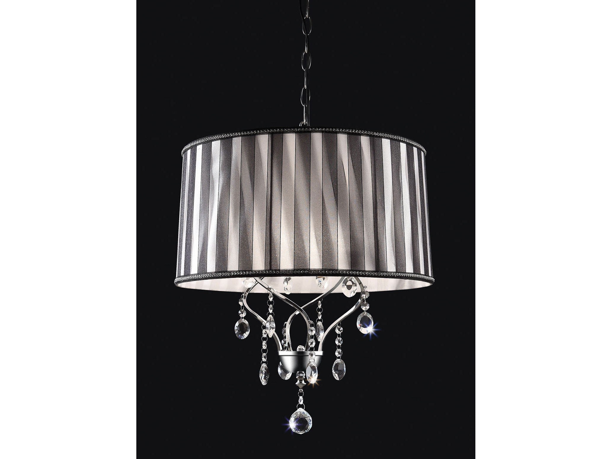 Arya Black/Chrome Ceiling Lamp