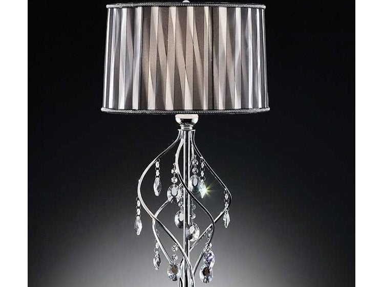 Arya Black/Chrome Table Lamp