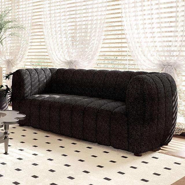 Aversa Black Sofa & Loveseat