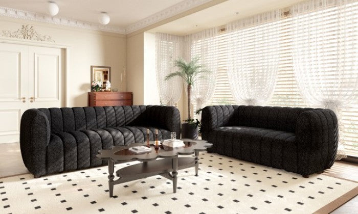 Aversa Black Sofa