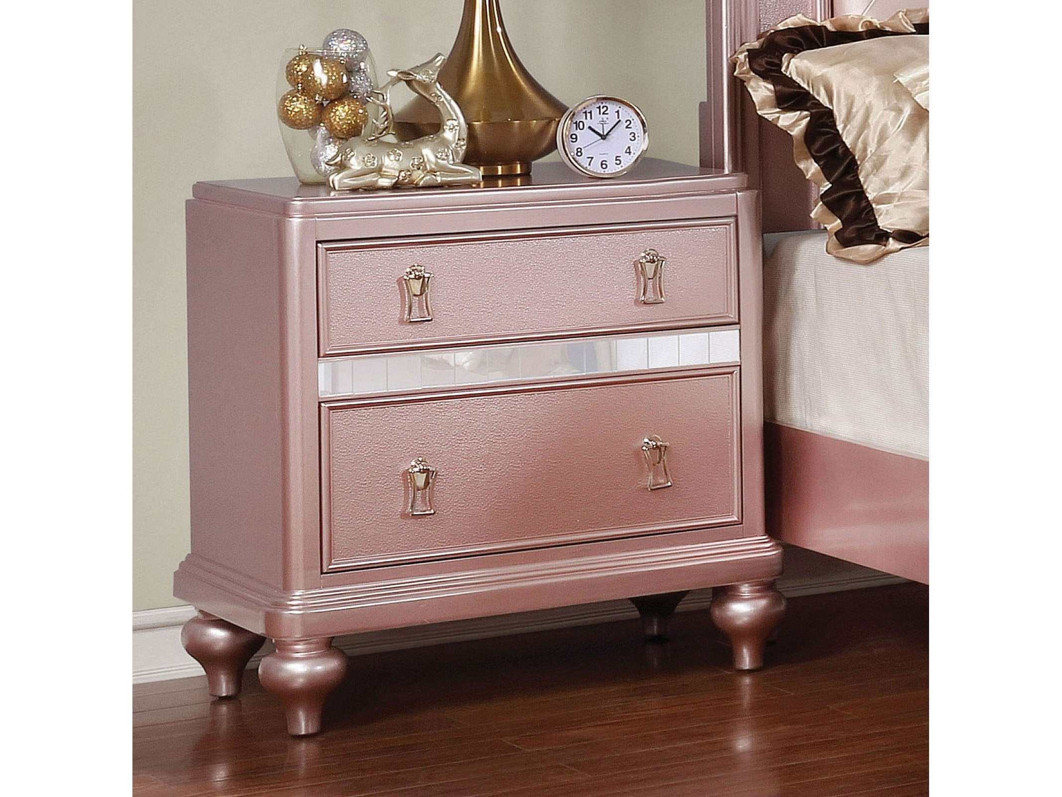 Avior Rose Gold Nightstand