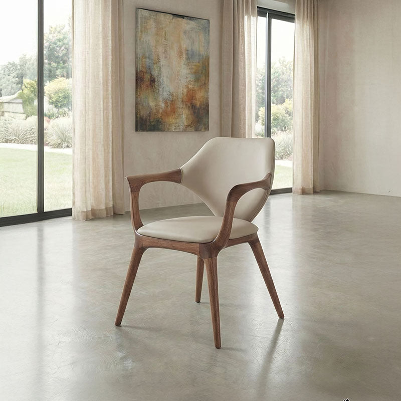 Axion Walnut Dining Arm Chair